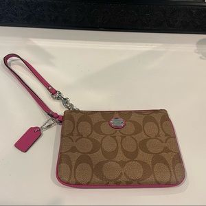 authentic coach wristlet